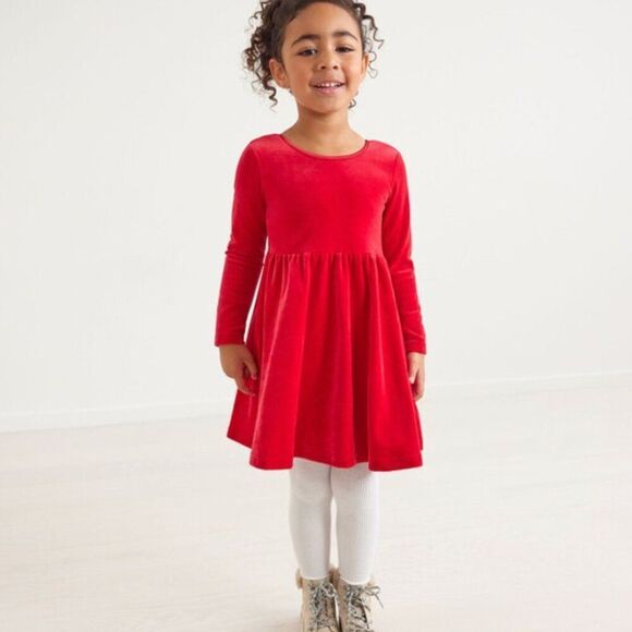 Hanna Andersson Other - Hanna Andersson Velour Super Soft Skater Dress Size 5